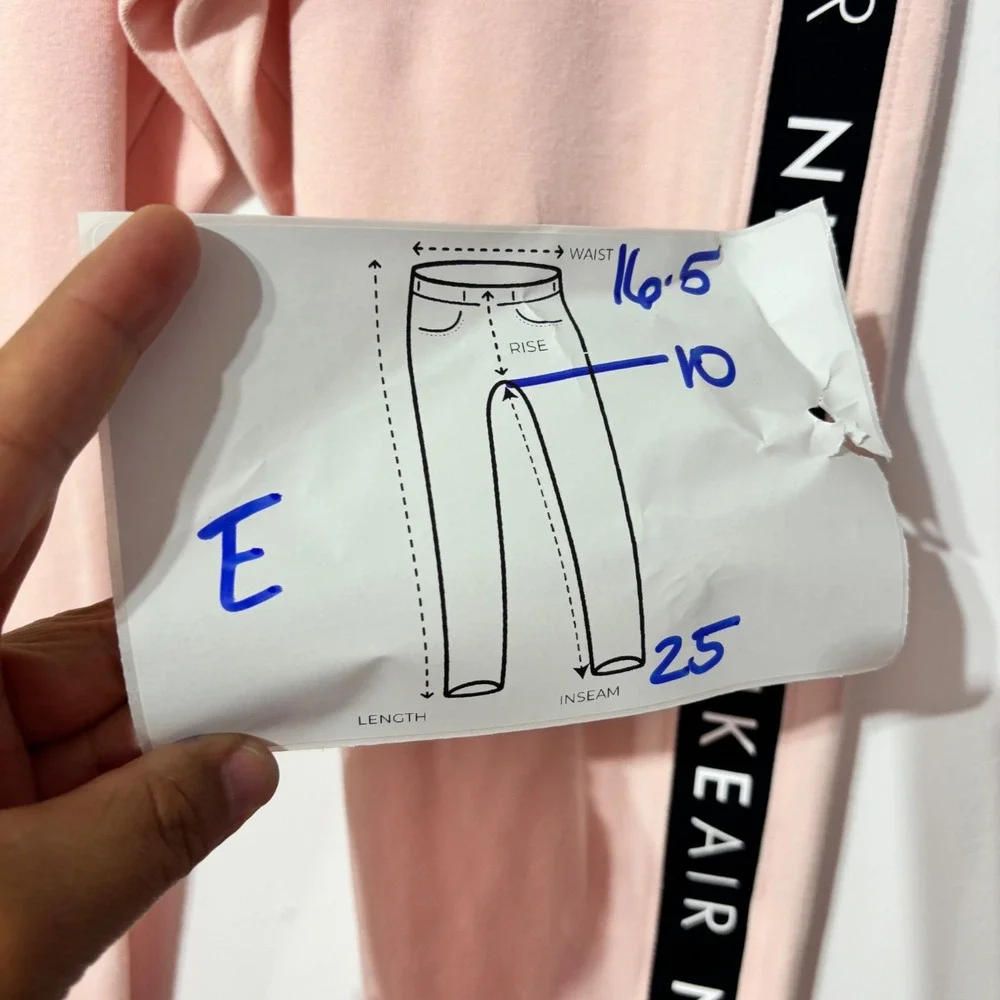 Nike Air Womens Pink Cropped Quarter Zip Sweatshirt Pants Set Athletic NEW L